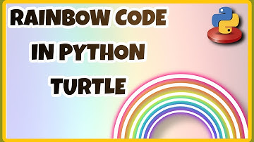 DRAW RAINBOW USING PYTHON TURTLE GRAPHICS #PYTHON #TURTLE #RAINBOW #EASYCODE #GRAPHICS #STEP-BY-STEP