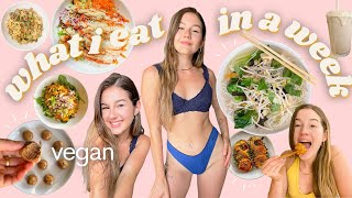 what I actually eat in a week * I got sick*   ( healthy + vegan + simple )