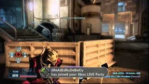 Mass Effect 3 Multiplayer Demo Drell Gameplay (Live commentary)