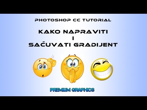 Photoshop CC Tutorial kako napraviti i sacuvati gradijent