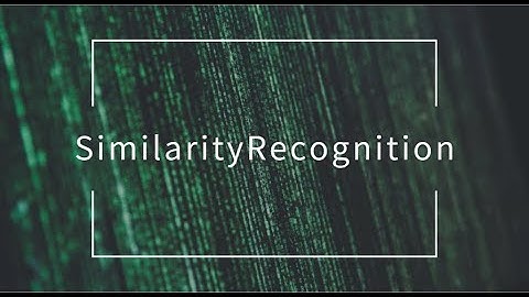 UE4 Plugin SimilarityRecognition