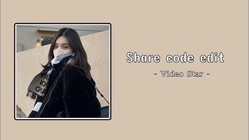 #11 Share code edit basic on Video star 🐱| Seoha #tut #tutorial #videostar