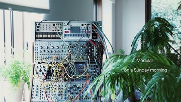 Modular on a Sunday morning / Eurorack Ambient / Rings Tides Marbles Ensemble Oscillator VolcaSample