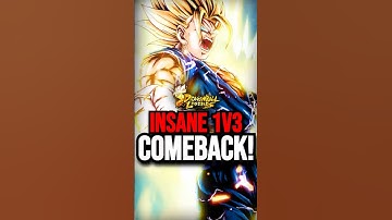 Throwback Super Vegito 1v3 Comeback!! #dblegends #shorts