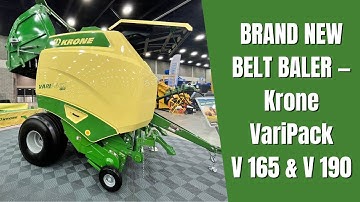 BRAND NEW BELT BALER — Krone VariPack V 165 & V 190