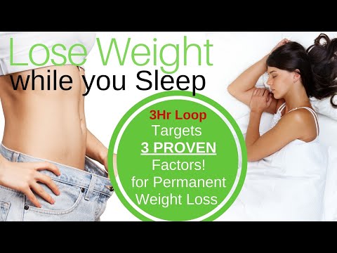 Lose Weight as you Sleep Hypnosis 😴 Targets 3 PROVEN factors for Permanent Easy Faster Weight Loss