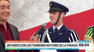 Tambores Mayores visitan el programa Tu Día. Tu Día, Canal 13