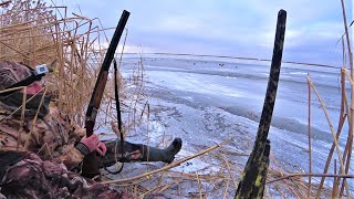 DUCK HUNTING IN THE FROZEN SEA. In frost, grandpa TOZ-34 beats perfectly with MP-155 Rusich!