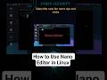 How to edit a text file in Linux terminal? @cyberskills1