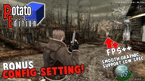 Resident Evil 4 Potato Edition Graphic AetherSX2 | Fullspeed & Fix Lag!