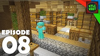 RUSTIC STORAGE HOUSE INTERIOR | Ep. 08 Survival Minecraft