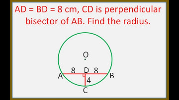 Find the radius of the circle given the length of the chord and perpendicular bisector of a chord.