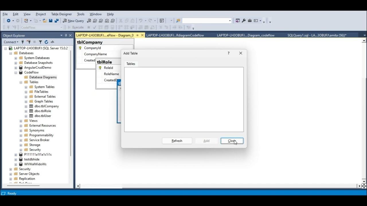 How to create ER Diagram in sql server database #Entity Relation ...