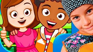 ДОМ ДРУГА смешное ВИДЕО ДЛЯ ДЕТЕЙ Новый игровой мультик детская игра My Town screenshot 1
