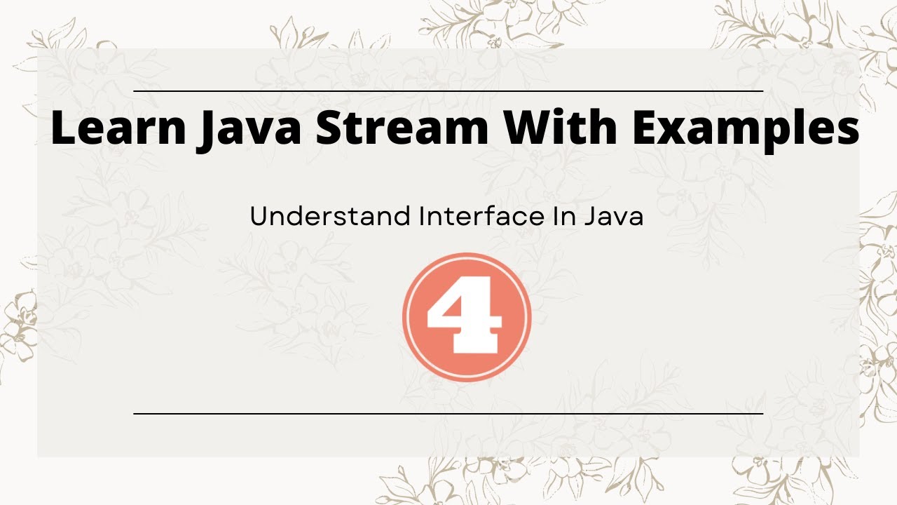 #4. What Is An Interface In Java? - YouTube