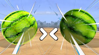 2 monkey watermelon in one frame_Going ball vs Rolling ball master