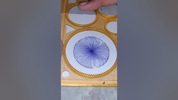 How many rotations did the pen in total 😌 asmr #art #spirograph #shorts #asmr