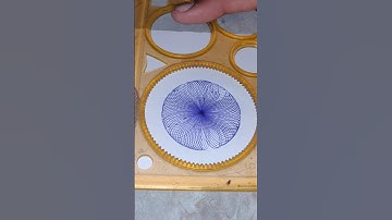 How many rotations did the pen in total 😌 asmr #art #spirograph #shorts #asmr