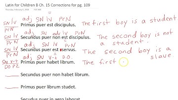 Latin for Children B ch  15 pg 109