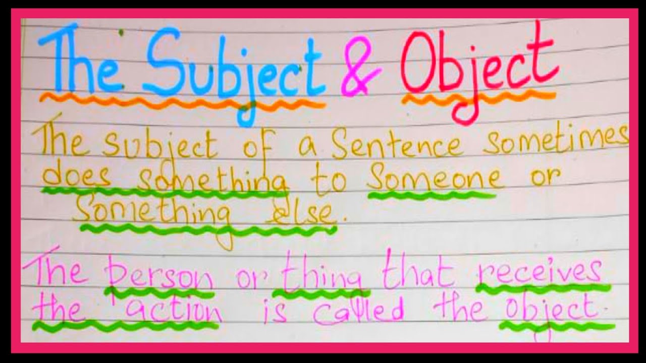 what-is-subject-and-object-in-english-grammar-youtube