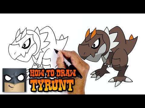 How to Draw Pokemon | Tyrunt | Step by Step