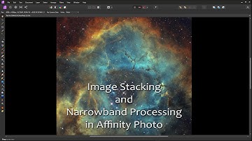 Stacking monochrome astro images in Affinity Photo. Creating an SHO colour image.