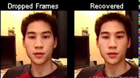 Dropped frames recovery with video epitomes