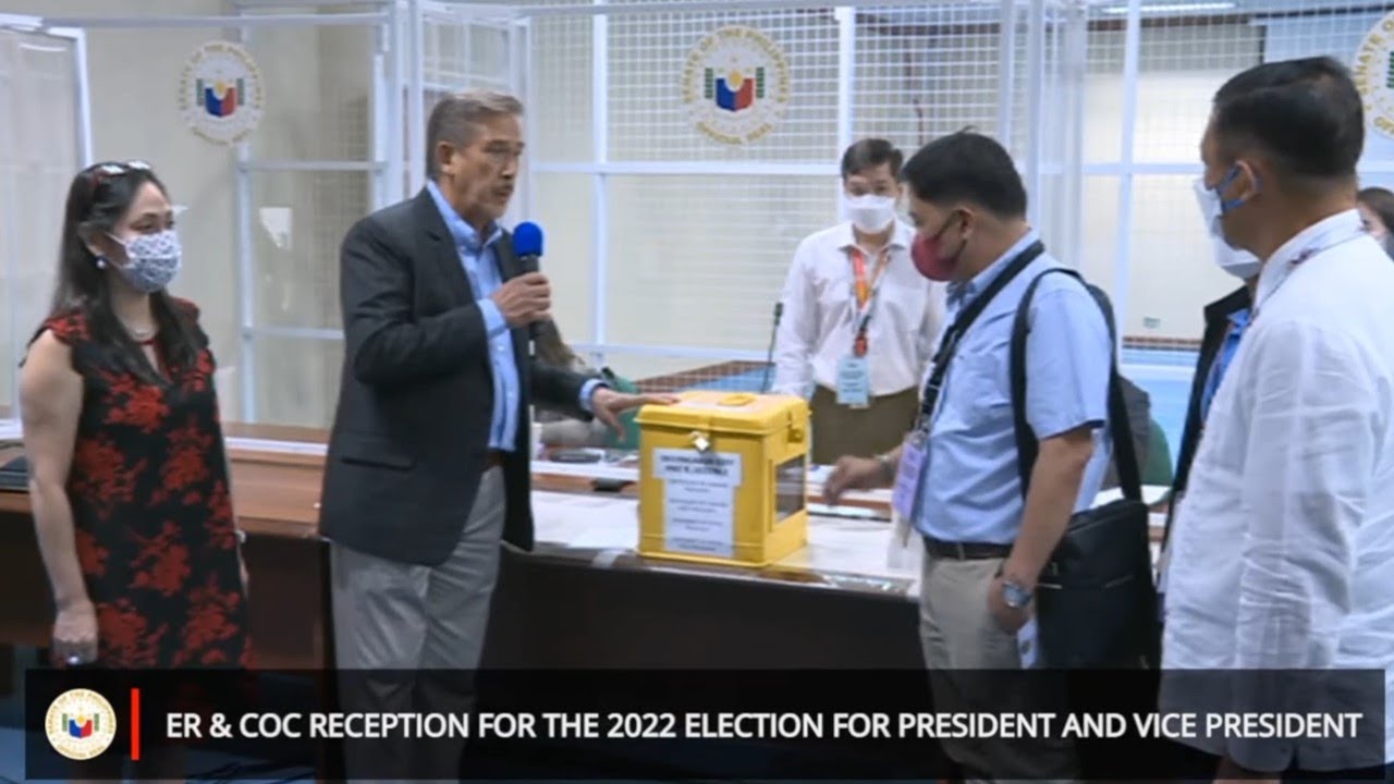 ER & COC Reception for the 2022 Election for President and Vice President