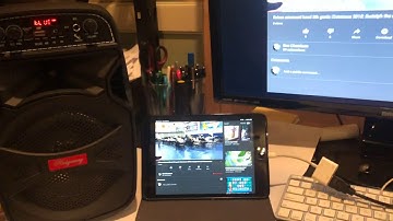 How to connect an iPad or iPhone to an external Bluetooth audio speaker while connected to lighting