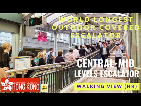 Video: Eskalator Tingkat Tengah-Menengah Hong Kong