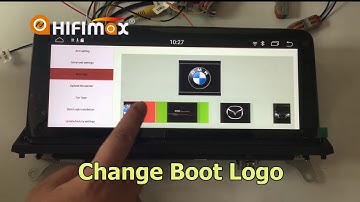 How to change BMW boot logo on android BMW navigation gps head unit screen?