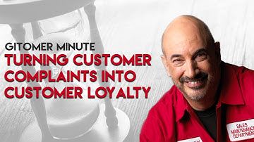 Gitomer Minute: Turning Customer Complaints into Customer LOYALTY