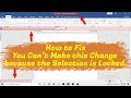 FIX - You Can't Make this Change because the Selection is Locked || Unlicensed Product Office 2019