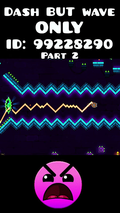 Dash BUT Wave Only pt.2 | #geometrydash #gd #gaming #wow #trending