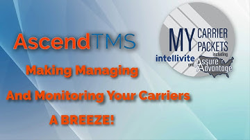 Seamless Carrier Onboarding/Monitoring In AscendTMS with our AMAZING MyCarrierPackets Integration!
