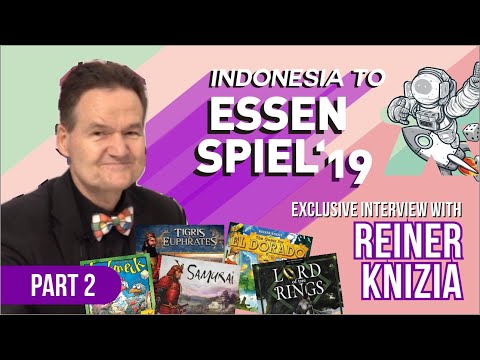 Dr. Reiner Knizia: Local Content Is Important In Board Games [Part 2] [Indonesia in Essen SPIEL2019]