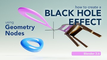 Stretching Objects into a Singularity with Geometry Nodes (Blender 3.6)