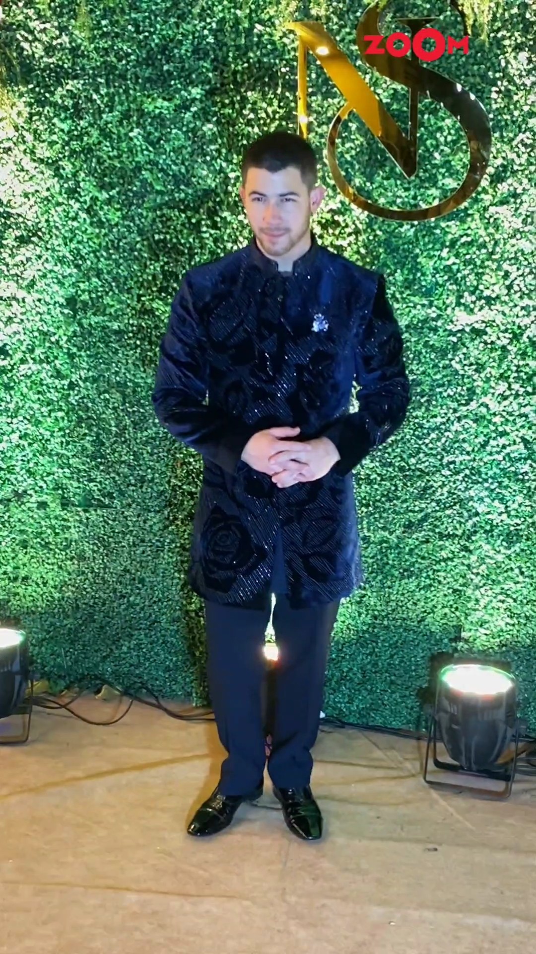 Nick Jonas looks DASHING at wife Priyanka Chopra brother Siddharth's Sangeet ceremony ? #shorts