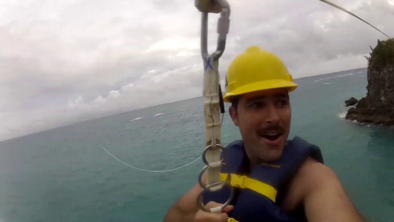 girls like you Behind the Scenes - 100ft Zipline Cliff Jump
