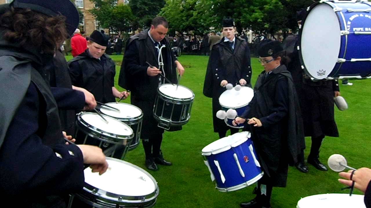 New Ross & District Pipe Band Drum Core Practice YouTube