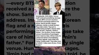 What BTS Jimin's Father Sent to Every Concert Venue Without Telling Him Has Been Exposed