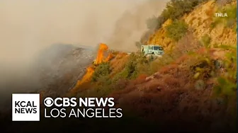 Bridge Fire swells to 800 acres in Angeles National Forest thumbnail