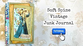 Reviving Vintage Charm: Learn to Craft a Soft Spine Junk Journal/Digital Collage Club DT Project screenshot 2