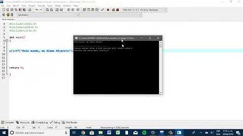 2. Primer programa (Hola mundo) - Lenguaje C