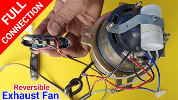 Exhaust Fan Full Connection // Exhaust Fan Two Way Switch Connection // Capacitor Connection