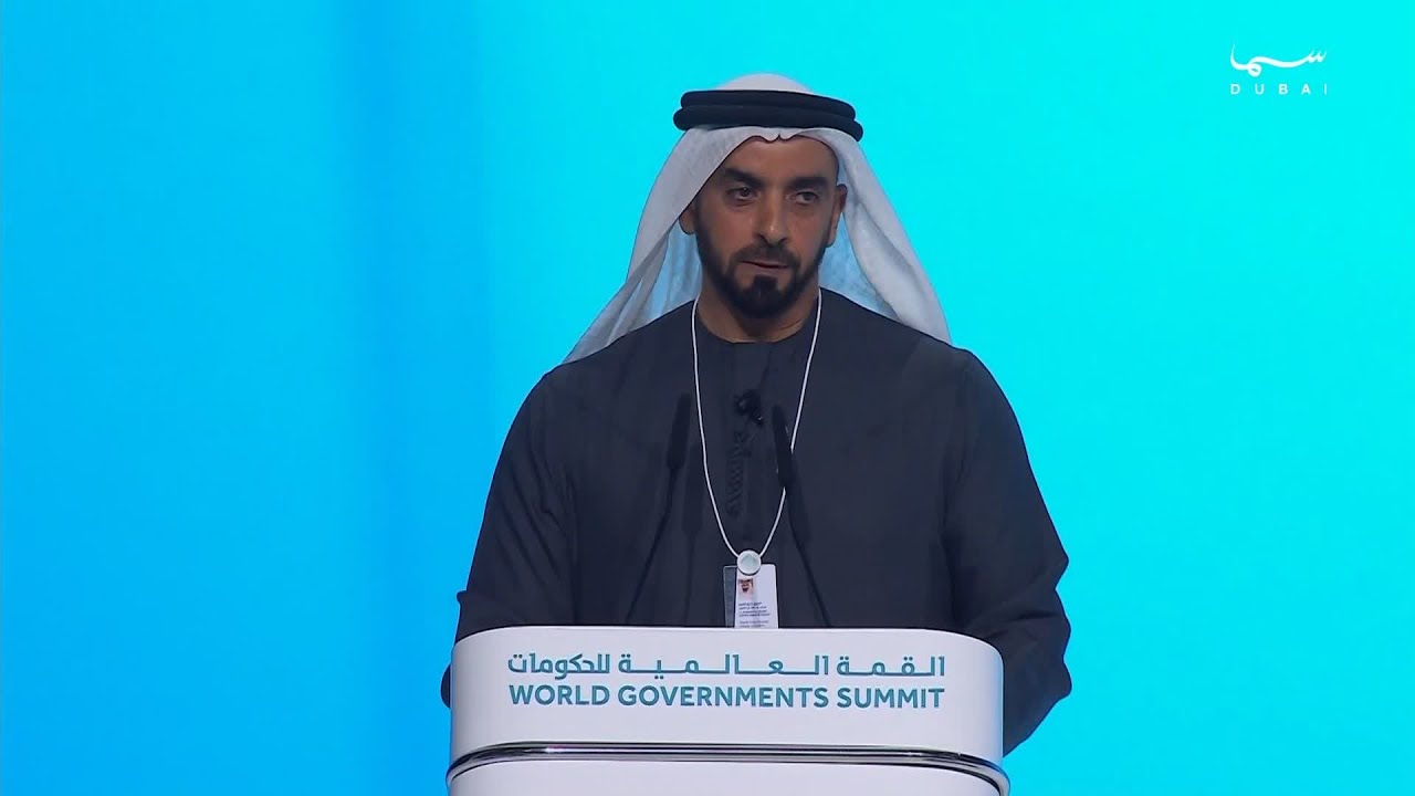 جلسة سمو الشيخ سيف بن زايد في القمة العالمية للحكومات