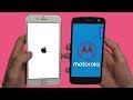 Moto Z2 Force vs iPhone 7 Plus (iOS 11) Speed Test!