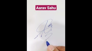 Aarav Sahu Name Signature Request done