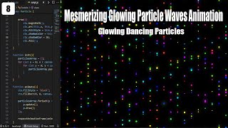 Mesmerizing Glowing Particle Waves Animation | HTML CSS JavaScript Canvas