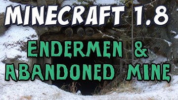 Minecraft - Endermen & Abandoned Mine Shafts (1.8 Prerelease Part 2)